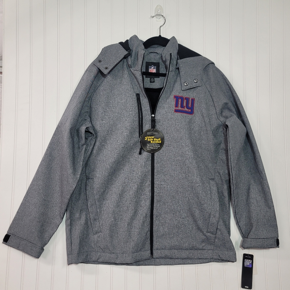 NFL NY Giants Gray Jacket size Large NWT